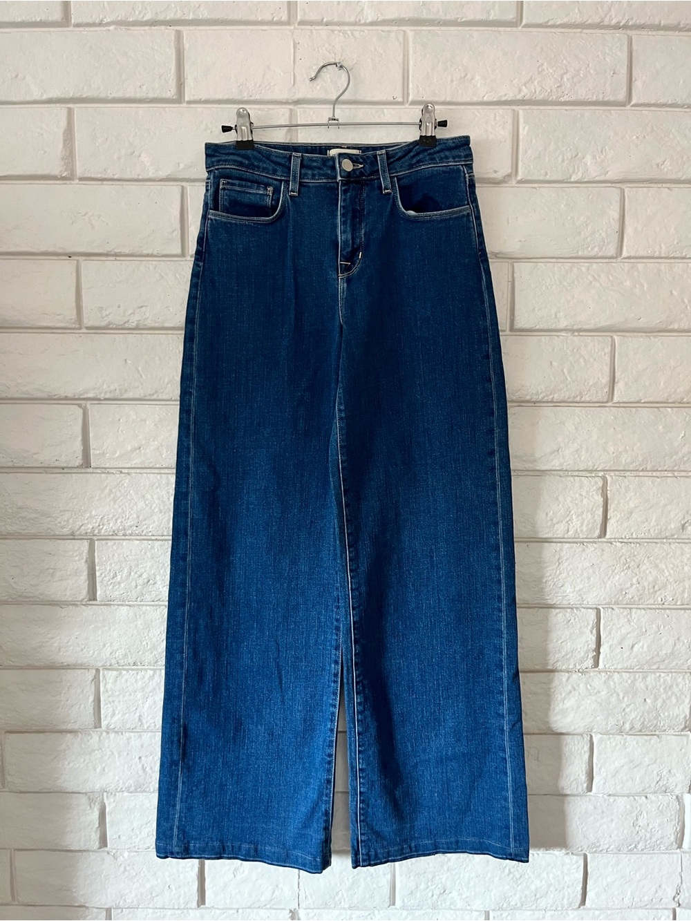 L’AGENCE Women’s Madden High Rise Wide Leg Jean in Durango Wash size 26 - Picture 3 of 8